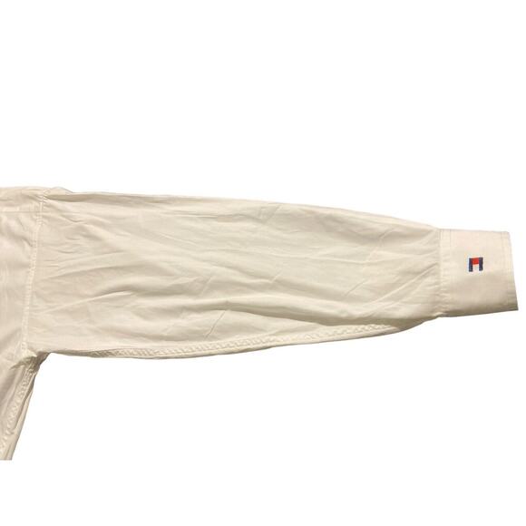 Tommy‎ Hilfiger Golf Shirt White Size XL XG Long Sleeves 100% Cotton - Picture 10 of 12